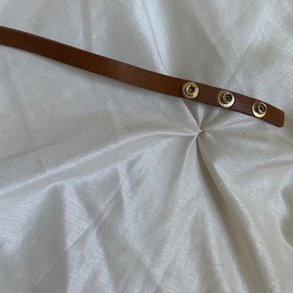 NWOT Michael Kors Brown/Tan Logo Print Belt Bag sz S